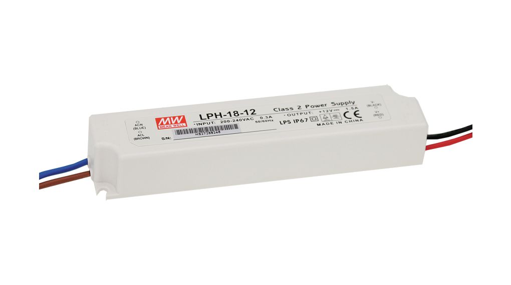 LED-drivenhet 18W 1.5A 12 ... 12V IP67